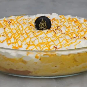 Saffron milk cake