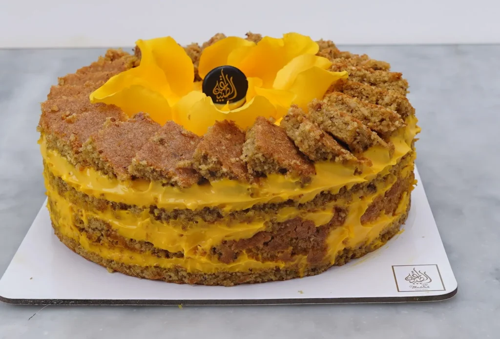 SAFFRON BRULEE CAKE