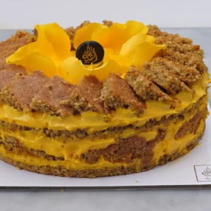 SAFFRON BRULEE CAKE