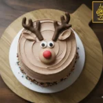 Christmas deer cake