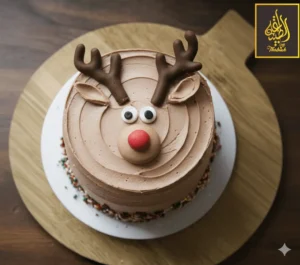 Christmas deer cake