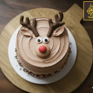 Christmas deer cake