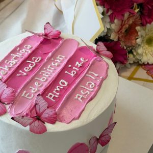 Butterfly Garden Congratulations Cake