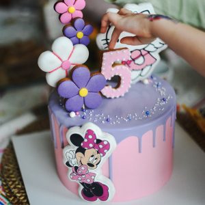 Cartoon Friends Garden Cake