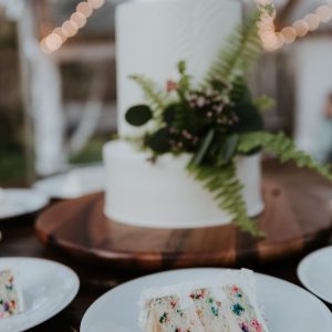 Classic White Floral Wedding Cake