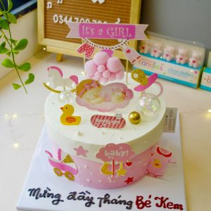 Little Princess Pink Baby Shower Cake