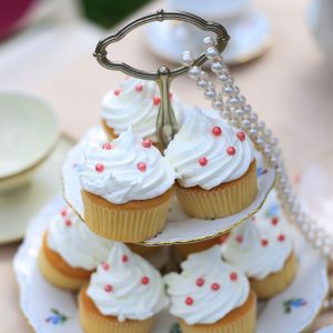 Pearl Elegance Cupcake Tower
