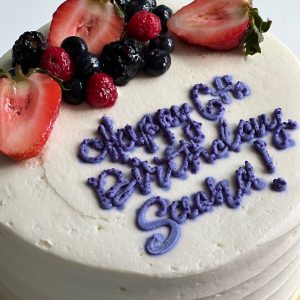 Personalised Berry Message Cake