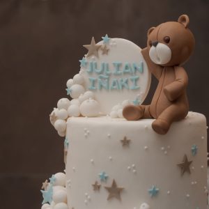 Personalised Teddy Name Topper Cake