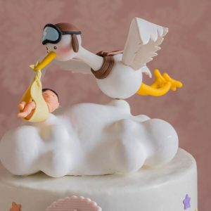 Stork Delivery Baby Shower Cake
