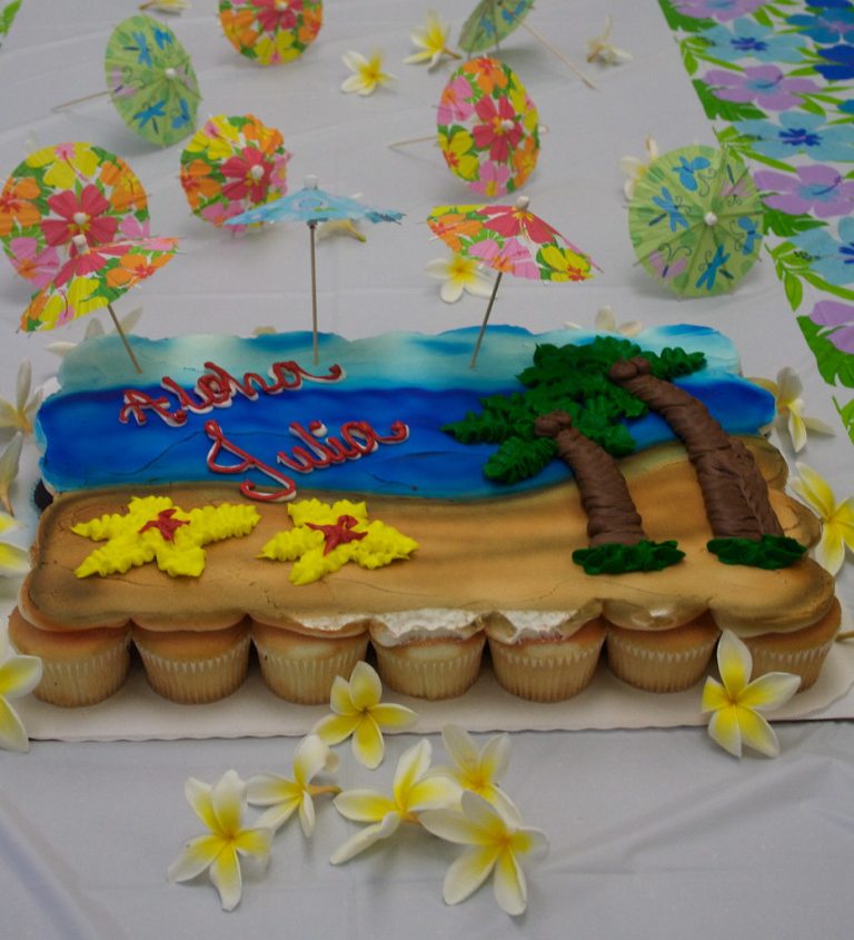 Tropical Paradise Theme Cake